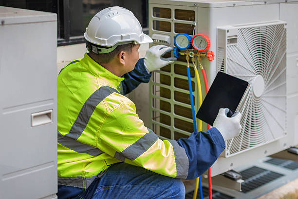 Professional Emergency Hvac technician working in Hutchinson, PA